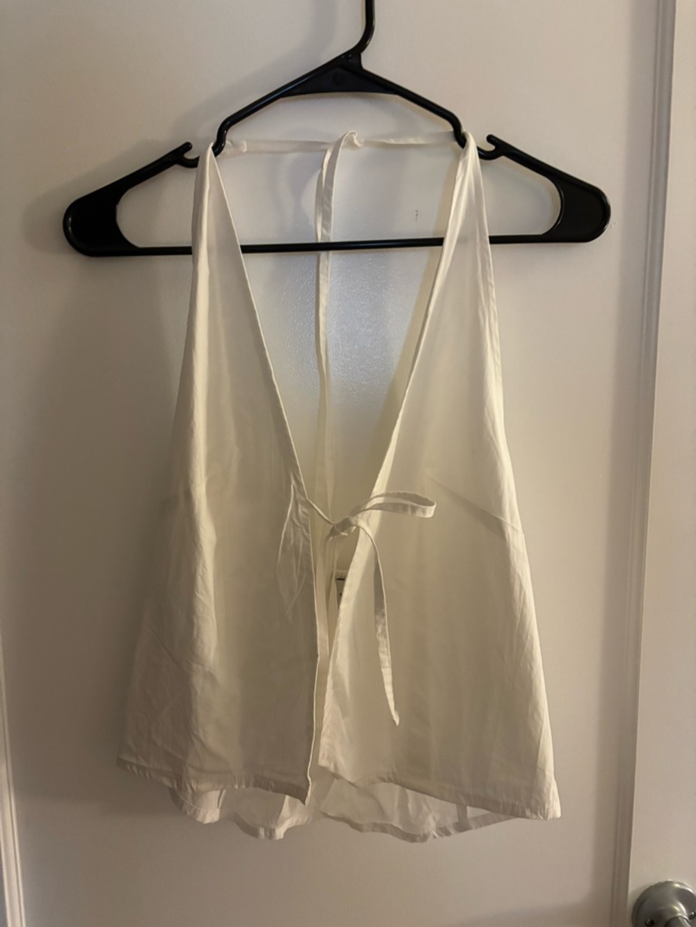 NWOT Deiji Studios Open Halter top (white) - Picture 2 of 4